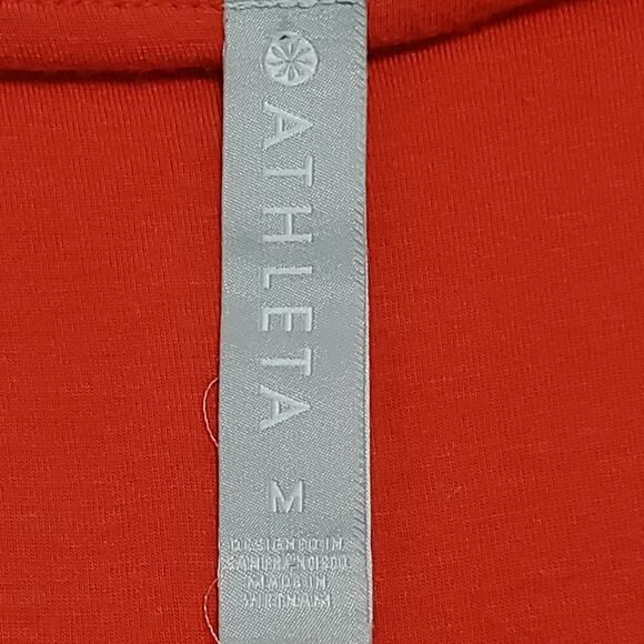 Athleta Womens Santorini Thera Tank Dress Orange Medium Modal Athleisure - Picture 5 of 10